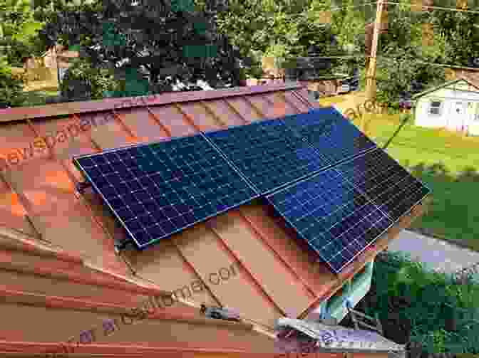 A Close Up Of A Solar Panel Installation On The Roof Of A Refurbished House, With A Clear Blue Sky In The Background. Handbook Of Sustainable Refurbishment: Housing