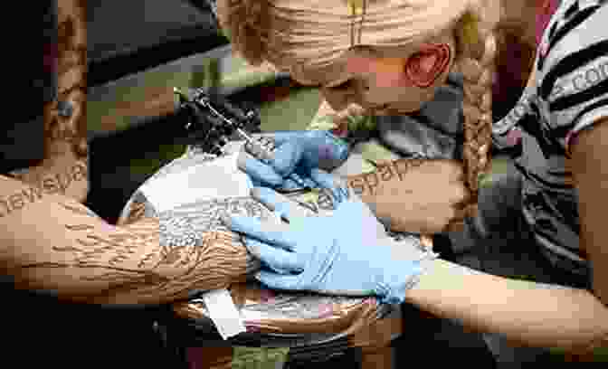 A Close Up Of A Tattoo Artist's Hands Working On A Client's Tattoo Scab Vendor: Confessions Of A Tattoo Artist