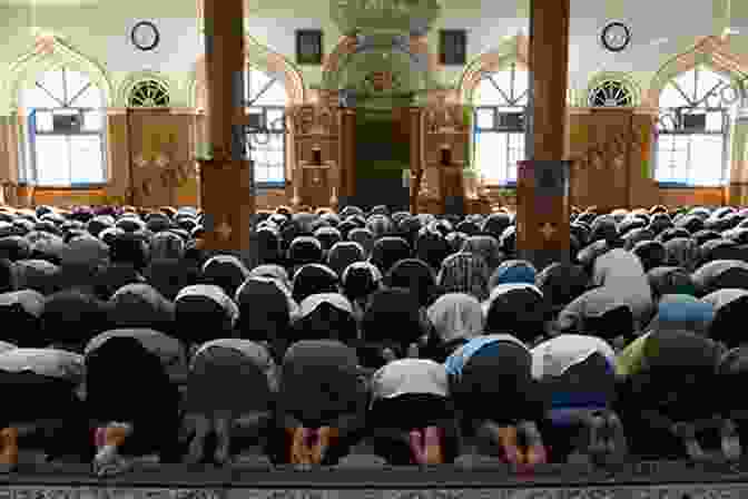 A Group Of Muslim Men Praying In A Mosque, With Ornate Architecture And Intricate Tilework. Everyday Islam: Religion And Tradition In Rural Central Asia