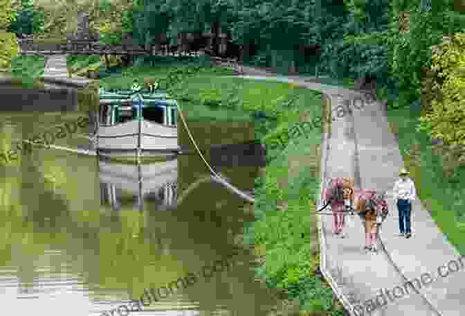 A Mule Drawn Canal Boat Glides Through A Tranquil Stretch Of The Miami And Erie Canal. Miami And Erie Canal (Images Of America)