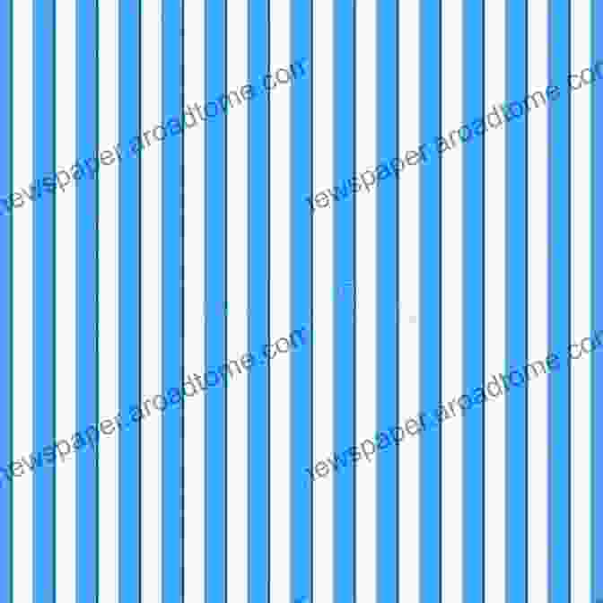 A Pattern Featuring Delicate Blue And White Stripes Red White Blue Star Quilts: 16 Striking Patriotic 2 Color Patterns