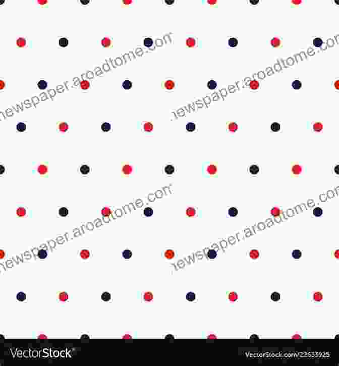 A Pattern Featuring Polka Dots In Red, White, And Blue Red White Blue Star Quilts: 16 Striking Patriotic 2 Color Patterns