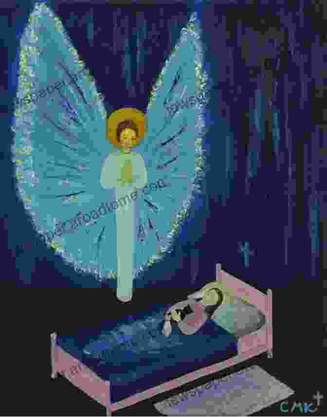 A Serene Painting Depicting A Guardian Angel With Ethereal Wings, Watching Over A Sleeping Child. Angel Babies: And Other Amazing True Stories Of Guardian Angels