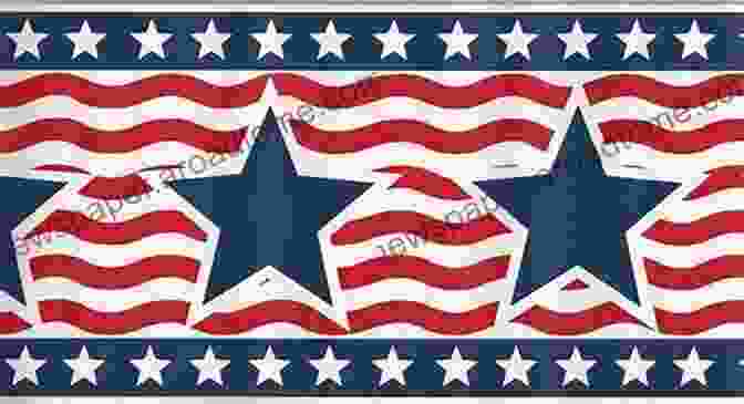 A Waving American Flag With Red And White Stripes And 50 White Stars On A Blue Field Red White Blue Star Quilts: 16 Striking Patriotic 2 Color Patterns