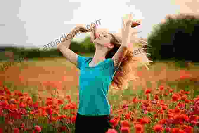 A Young Woman With Long, Flowing Hair Stands In A Field Of Vibrant Poppies, Looking Out Into The Distance With A Sense Of Wonder And Anticipation. Poppy In The Wild: A Lost Dog Fifteen Hundred Acres Of Wilderness And The Dogged Determination That Brought Her Home