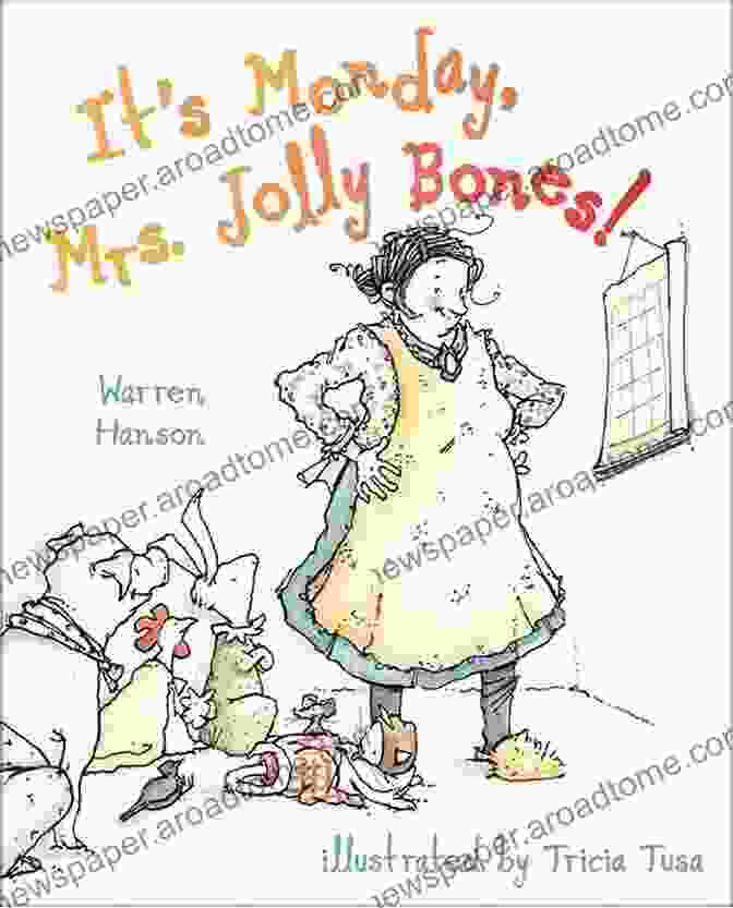 Book Cover Of 'It's Monday, Mrs. Jolly Bones' Featuring A Skeleton Teacher Standing In Front Of A Chalkboard It S Monday Mrs Jolly Bones