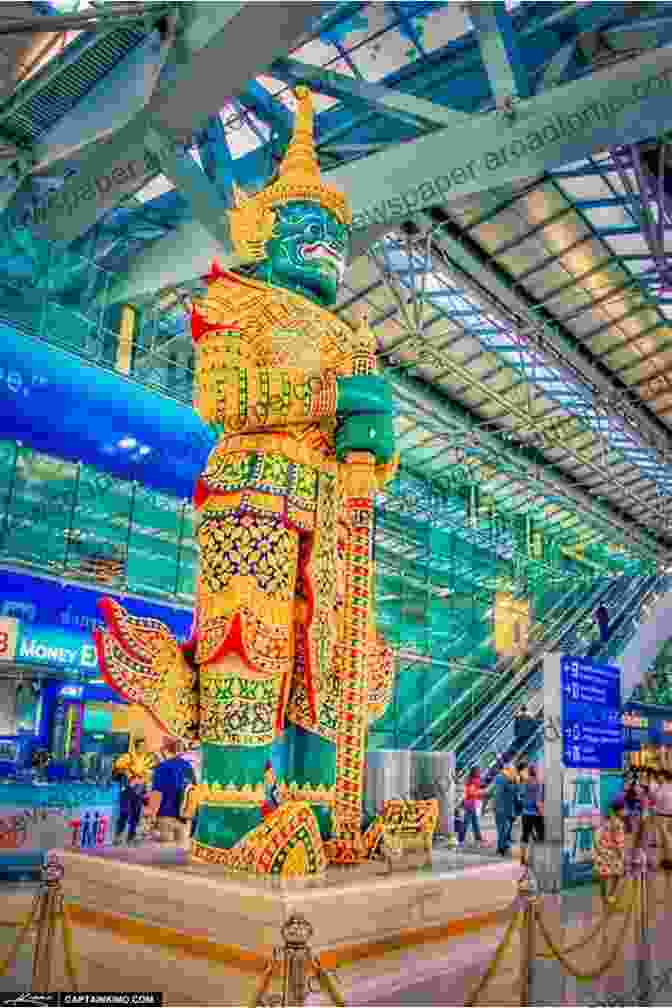 Bustling Atmosphere And Cultural Displays At Suvarnabhumi Airport Bangkok International Airport: Images Of Suvanabhumi Airport