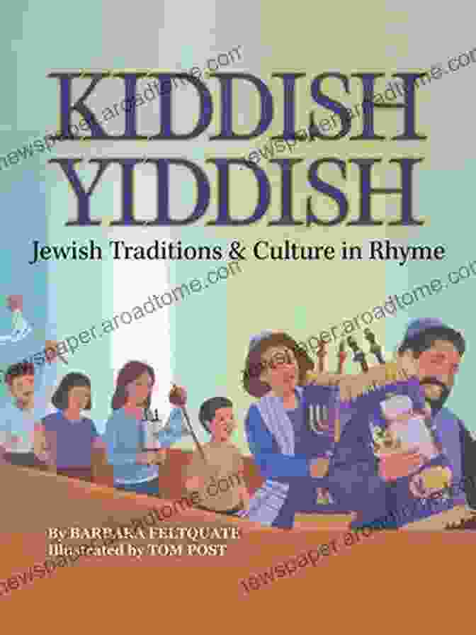 Children Reading The Kiddish Yiddish Book, Smiling And Engaged. Kiddish Yiddish: Jewish Traditions Culture In Rhyme