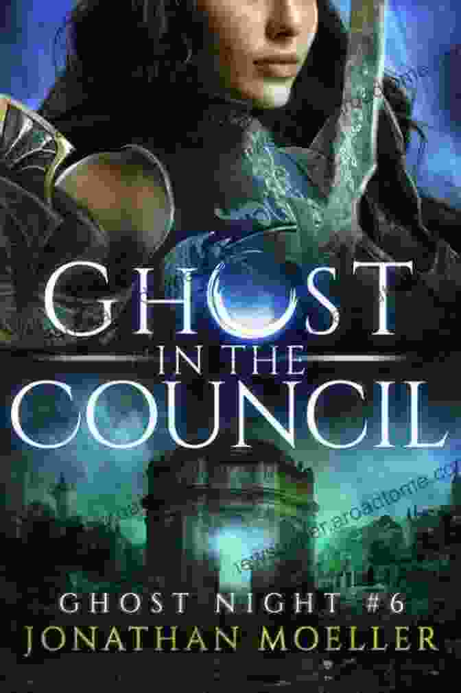 Ghost In The Council: The Ghost Night Book Cover Featuring A Shadowy Figure Lurking In An Abandoned Asylum Ghost In The Council (Ghost Night 6)