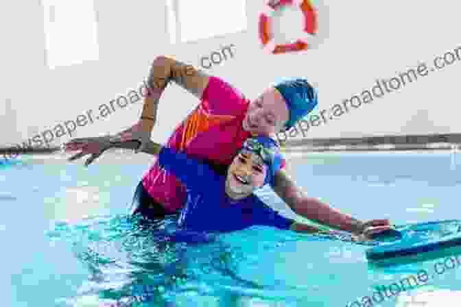 Instructor Demonstrating Swimming Technique To Child Sink Or Swim Water Safety And Swimming Lessons Guide For Parents