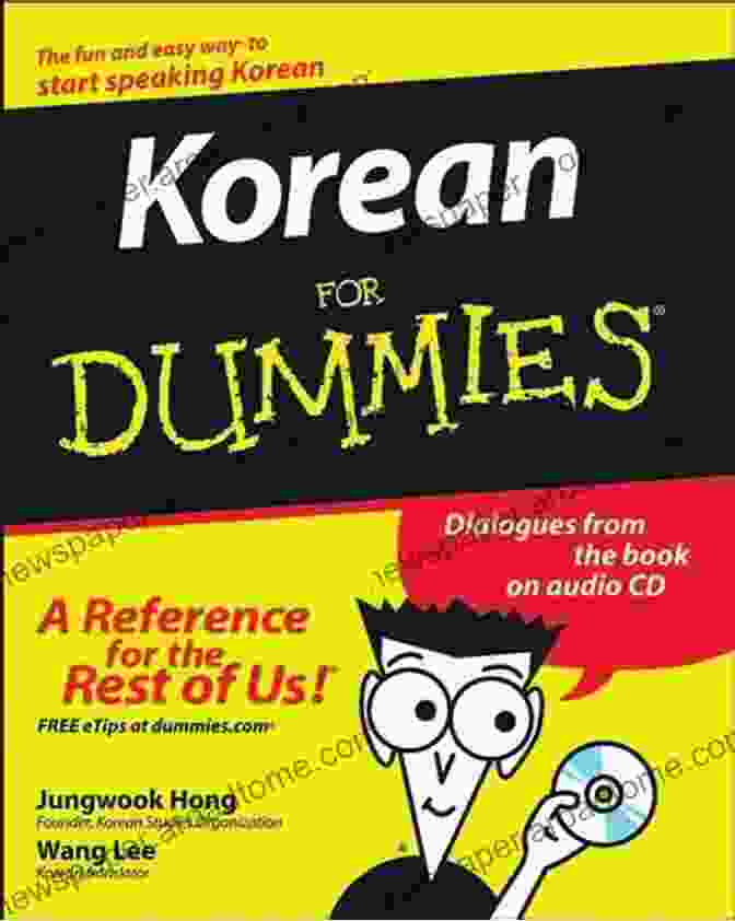 Korean For Dummies Book Cover With Blue And Red Lettering Korean For Dummies Jungwook Hong