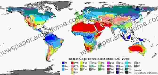 Map Illustrating Global Climate Patterns, Showcasing The Distribution Of Different Climate Zones And The Influence Of Factors Like Latitude, Altitude, And Ocean Currents The Changing Flow Of Energy Through The Climate System