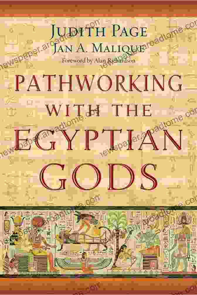 Pathworking With The Egyptian Gods Book Cover, Featuring An Image Of The Egyptian Gods Pathworking With The Egyptian Gods