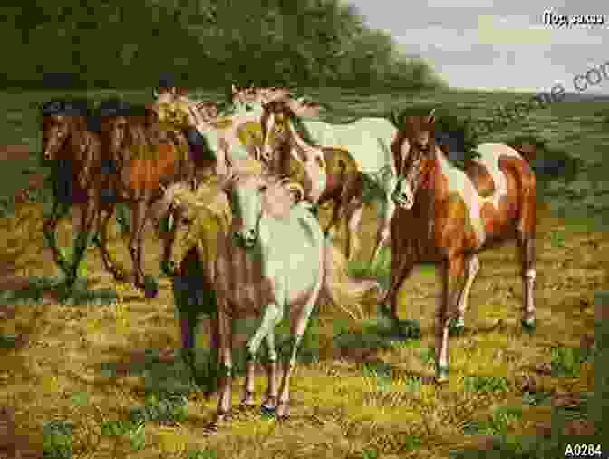 Paul Brown Painting Of A Herd Of Horses Paul Brown: Master Of Equine Art