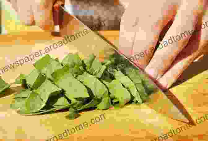 Top Down View Of Fresh Spinach Leaves Scattered On A Wooden Cutting Board Health Benefits Of 150 Vegetables (All About Vegetables)