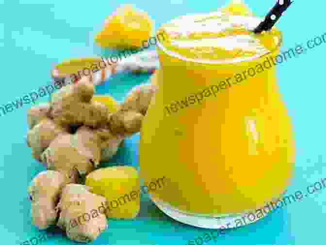 Turmeric And Ginger Smoothie, A Vibrant And Anti Inflammatory Drink Lupus Diet Cookbook: Soothing Relief Recipe To Treat Inflamation Flare Ups And Heal The Immune System