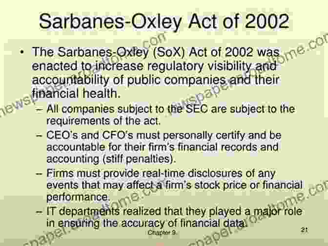 Understanding The Basics Of Sarbanes Oxley Act Sarbanes Oxley For Dummies Vera Proskurina