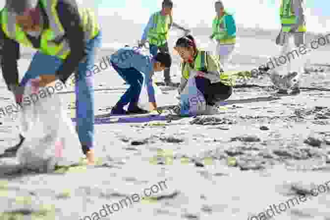 Volunteers Cleaning Up A Beach Polluted By Plastic Waste The Reindeer Chronicles: And Other Inspiring Stories Of Working With Nature To Heal The Earth