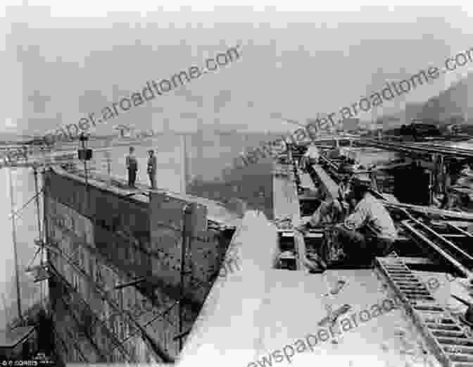 Workers Toil Alongside Massive Stone Blocks, Constructing A Canal Lock. Miami And Erie Canal (Images Of America)