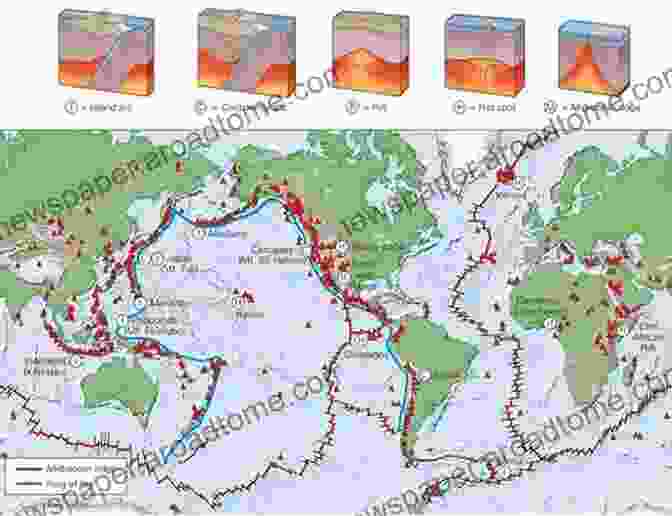 World Map Showing The Distribution Of Active Faults Active Faults Of The World